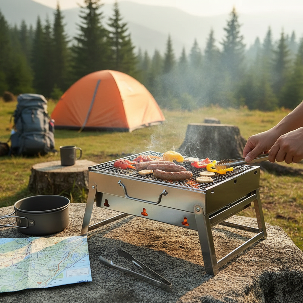 Mini BBQ Portable Inox