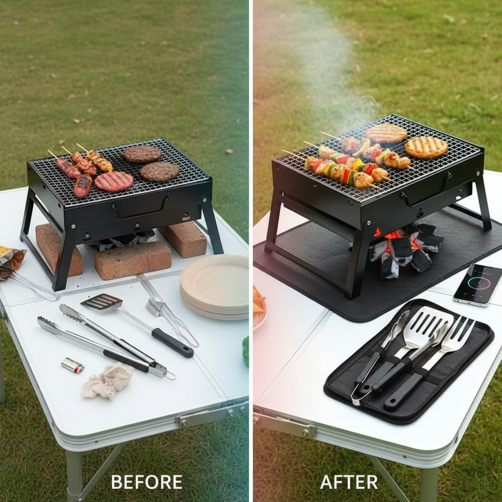 Mini BBQ Portable Inox